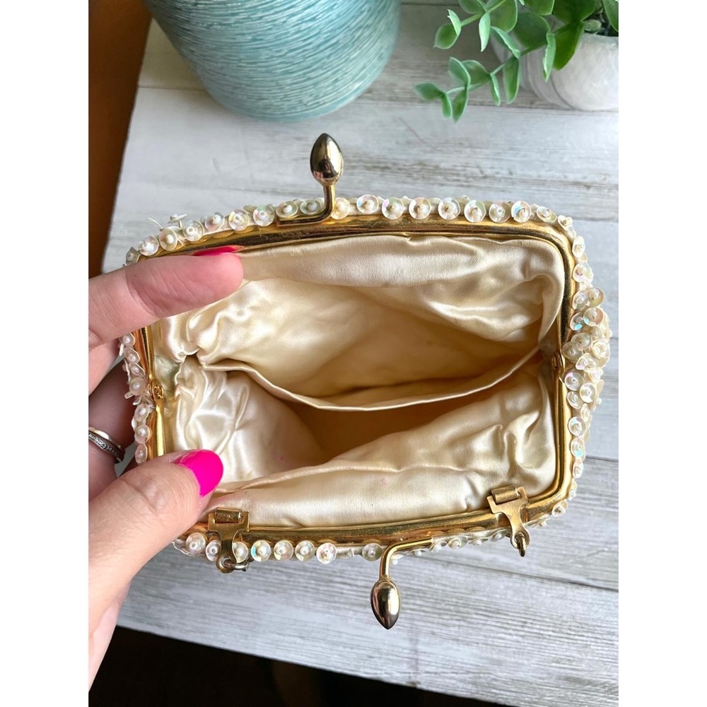 🍒2/$25 Vintage beaded sequin evening bag, purse